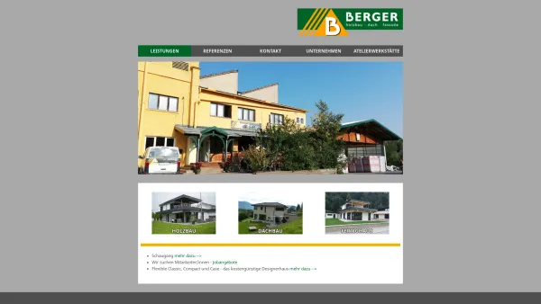 Website Screenshot: Andreas Berger Zimmerei und Holzbau GmbH - Date: 2023-06-14 10:39:01