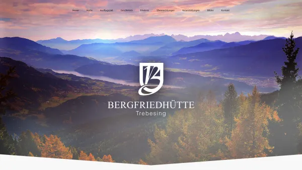 Website Screenshot: Bergfriedhütte - Bergfriedhütte Trebesing - das Ausflugsziel in Kärnten - Bergfriedhütte Trebesing - Date: 2023-06-22 12:13:14
