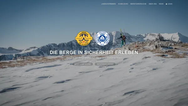 Website Screenshot: verband der österreichischen berg und schiführer bergfuehrer bergführer - VÖBS - Date: 2023-06-22 12:13:14