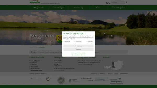Website Screenshot: Gemeinde Berghebei Salzburg - Gemeinde Bergheim - Startseite - Date: 2023-06-22 12:13:14