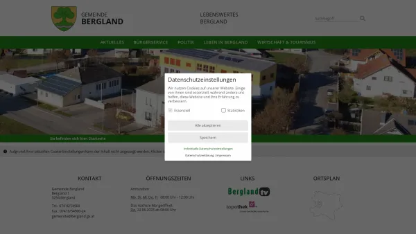 Website Screenshot: Berglandder Gemeinde Bergland - Bergland - Homepage der Gemeinde Bergland - Startseite - Date: 2023-06-22 12:13:14