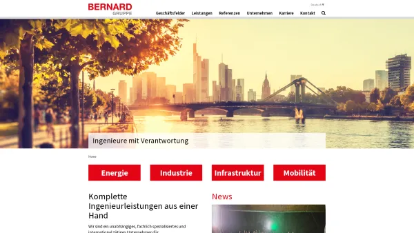 Website Screenshot: Bernard Ingenieure ZT GmbH - Bernard Gruppe: Planer & Ingenieurbüro in Österreich & Deutschland - Date: 2023-06-22 12:13:14