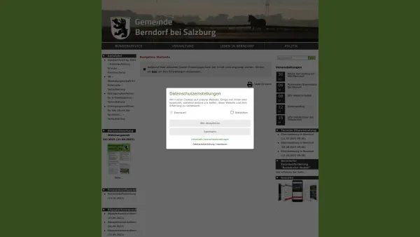 Website Screenshot: Gemeindeamt Berndorf bei Berndorf RiS-Kommunal - Gemeinde Berndorf - Offizielle Homepage - Startseite - Date: 2023-06-22 12:13:14