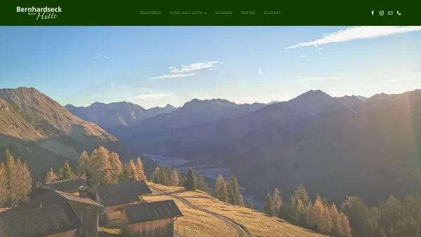 Website Screenshot: Bernhardseckhütte - Startseite - Bernhardseck - Date: 2023-06-22 15:00:11