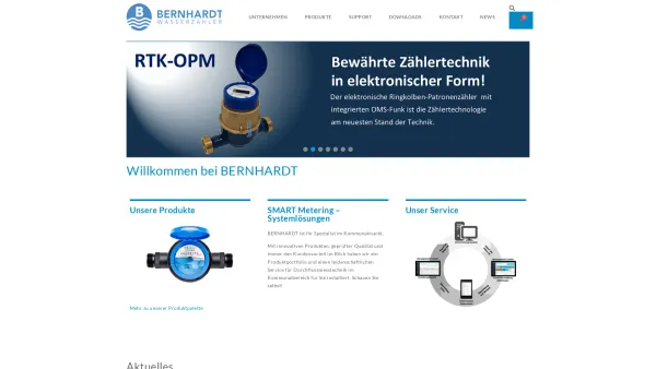Website Screenshot: G. BERNHARDT's Söhne Ges.m.b.H. - Home - Bernhardt-Wasserzähler - Date: 2023-06-22 15:00:11