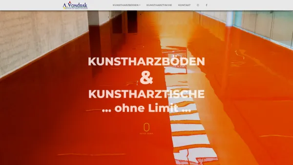 Website Screenshot: Alfred Wilkommen bei AVondrak Beschichtungstechnik - A. VONDRAK - Beschichtungstechnik, Kunstharzböden - Weiler, Vorarlberg, Österreich - HOME - Date: 2023-06-22 15:00:11