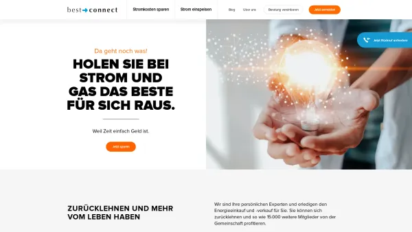 Website Screenshot: best connect Einkaufspool GmbH - best connect Energiegemeinschaft - Zeit & Geld sparen - Date: 2023-06-22 15:00:11