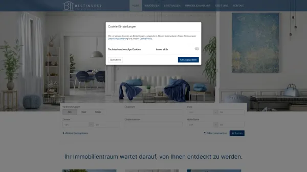 Website Screenshot: Best Invest Immobilien Teuschler - Home - BestInvest Immobilien - Date: 2023-06-26 10:26:08