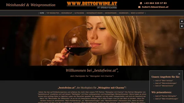 Website Screenshot: Weund Kunst bestofwine Marktplatz und Onlineshop mit Weinen und Top-Informationen Das Weinportal für österreichischen Wedesigned b - Weinberatung in Marchtrenk / Bezirk Wels in Oberösterreich - Date: 2023-06-22 12:13:14