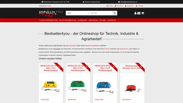 Website Screenshot: Bestseller4you - Bestseller4you - der Onlineshop für Technik, Industrie & Agrarbedarf - Date: 2023-06-22 12:13:14