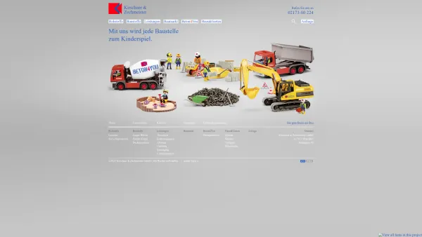 Website Screenshot: Betonwerk Kirschner - Home - Kirschner & Zechmeister GmbH - Date: 2023-06-22 12:13:14