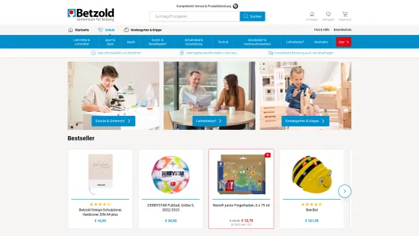 Website Screenshot: Lehrmittel Lernmittel Betzold - BETZOLD | Alles für Schule & Kindergarten online kaufen - Date: 2023-06-22 12:13:14