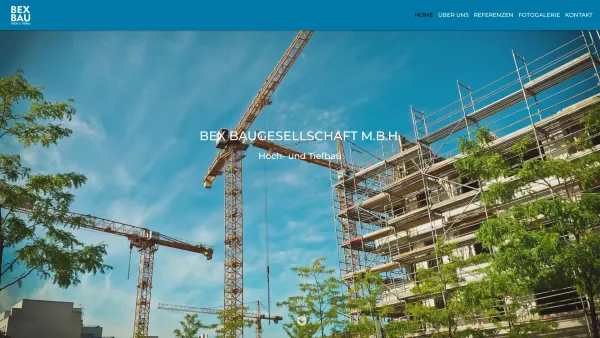 Website Screenshot: Bex Baugesellschaft m.b.H. - Bex Baugesellschaft mbH - Date: 2023-06-14 10:39:04