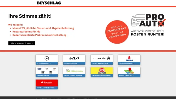 Website Screenshot: Opel & Beyschlag - BEYSCHLAG - Opel, Kia, Citroën & Suzuki Händler in Wien - Date: 2023-06-22 12:13:14