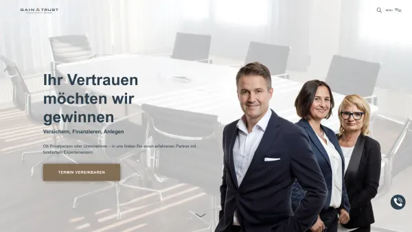 Website Screenshot: BFS Finanzdienstleistung UTA Kundendomain - Gain and Trust: Investment GmbH Villach | Versicherungsmakler - Date: 2023-06-22 12:13:14