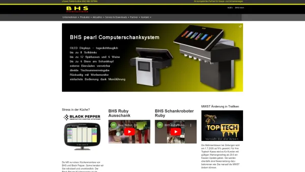 Website Screenshot: BHS-Datensysteme - BHS Systems - Date: 2023-06-14 10:47:10