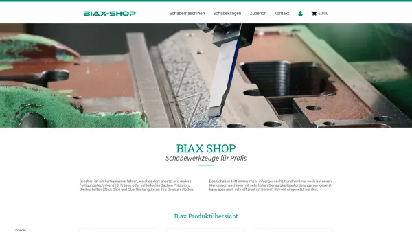 Website Screenshot: Maschratur Biax - Biax Shop - Biax.at Schaben & Maschinenservice - Date: 2023-06-26 10:26:11