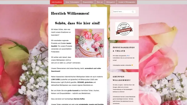 Website Screenshot: Eissalon Café Konditorei Bienchen - Startseite - Date: 2023-06-14 10:47:10