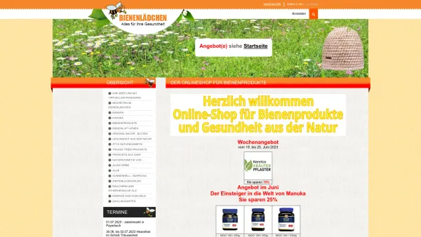 Website Screenshot: Bienenlaedchen KG - Bienenlädchen - Date: 2023-06-22 15:10:43