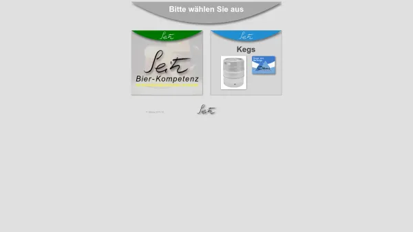 Website Screenshot: Seitz Bier Kompetenz - Seitz Start - Date: 2023-06-22 15:10:43