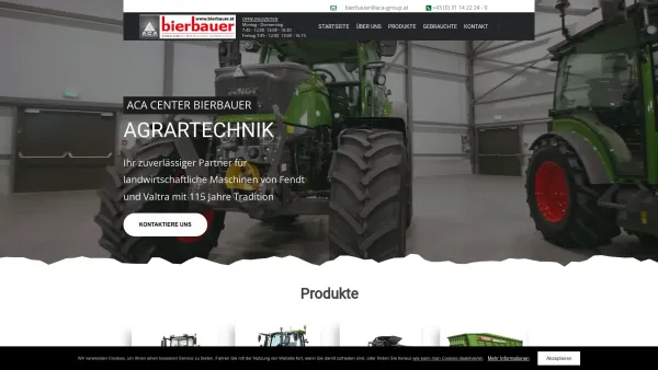 Website Screenshot: Bierbauer Söhne Kommunal und Landtechnik - ACA Center Bierbauer - Agrartechnik Fendt und Valtra - Date: 2023-06-14 10:47:10