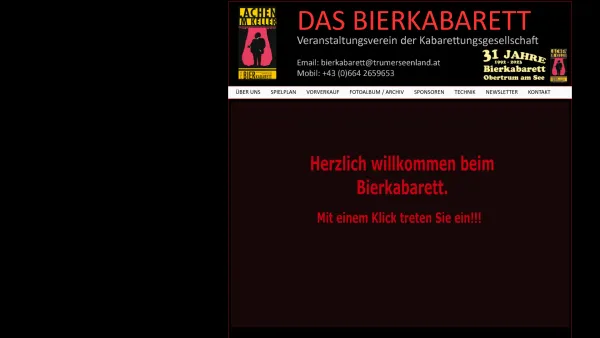 Website Screenshot: Bierkabarett Obertrum am See Trumer Seenland Salzburger Seenland - BIERKABARETT OBERTRUM AM SEE - Date: 2023-06-14 10:47:10