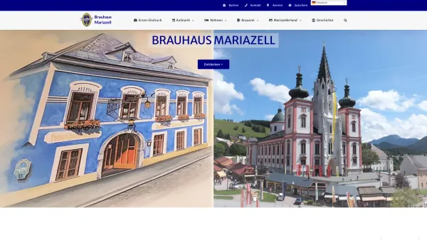 Website Screenshot: Brauhaus Mariazell - Brauhaus Mariazell - Date: 2023-06-22 15:10:43