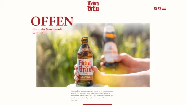 Website Screenshot: Bierwerkstatt Weitra Brauerei Weitra Unternehmensverbund mit der Privatbrauerei Zwettl Österreich Niederösterreich Waldviertel Wei - Weitra Bräu | Bierwerkstatt - Date: 2023-06-22 15:10:43