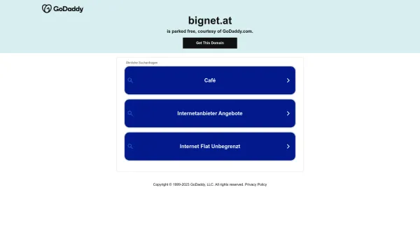 Website Screenshot: BIGNET telecommunication service gmbh - Date: 2023-06-14 10:39:04