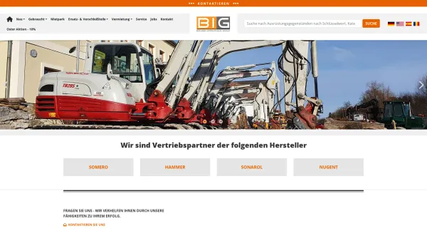 Website Screenshot: Biringer International GmbH Baumaschinen, Landmaschinen, Industrieanlagen und Aufbereitungstechik Handel - BIRINGER INTERNATIONAL GMBH - Date: 2023-06-14 10:39:04