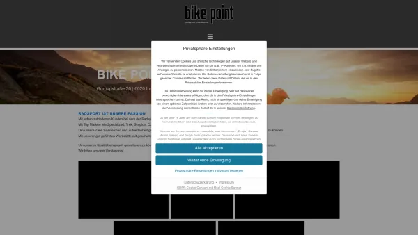 Website Screenshot: BIKE-POINT RADSPORT - Bike Point | Bike Point Radsport - Date: 2023-06-14 10:38:10