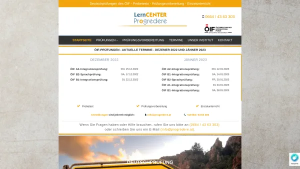Website Screenshot: LernCenter Progredere Ihr Bildungspartner - LernCENTER Progredere – Sprachkurse in Salzburg - Date: 2023-06-22 12:13:15