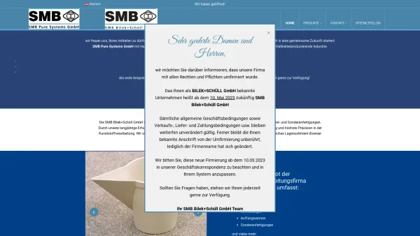 Website Screenshot: der Fa.Bilek - Kunststoffverarbeitung und Rohrleitungssysteme in Wien - Date: 2023-06-22 12:13:15
