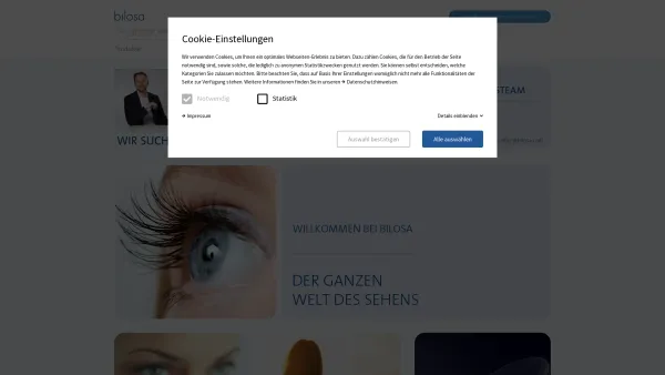 Website Screenshot: Krischan Optik Bilosa Gesellschaft Bilosa simplicity vision - Bilosa - Die ganze Welt des Sehens - Date: 2023-06-22 12:13:15