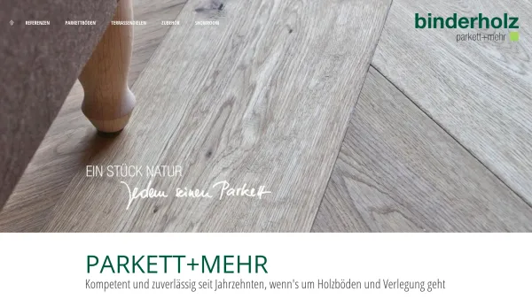 Website Screenshot: Binder parkett&mehr - binderholz Parkett | binderholz Parkett - Date: 2023-06-22 12:13:15