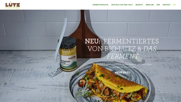 Website Screenshot: Bio-Lutz Lebensmittel von Bio-Bauern - Bio-Lutz | Bio bis zur Wurzel - Date: 2023-06-22 12:13:15