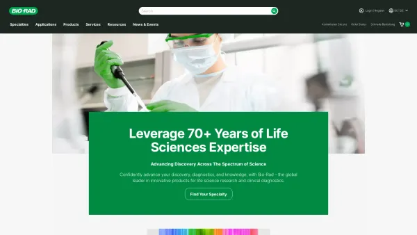 Website Screenshot: Starting Bio-Rad Website - Leading Life Science Research & Clinical Diagnostics | Bio-Rad - Date: 2023-06-22 12:13:15