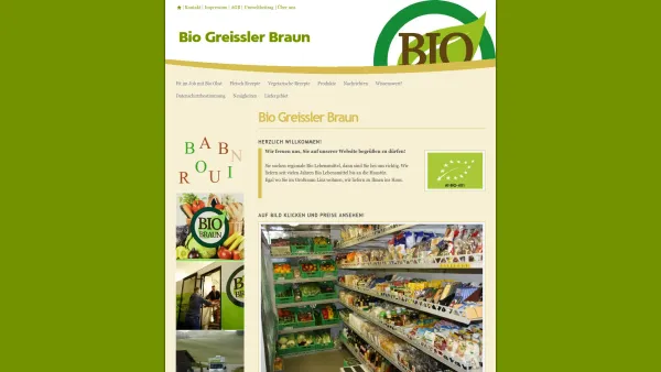 Website Screenshot: Bio Greissler Braun - Bio Greissler Braun - Date: 2023-06-22 12:13:15