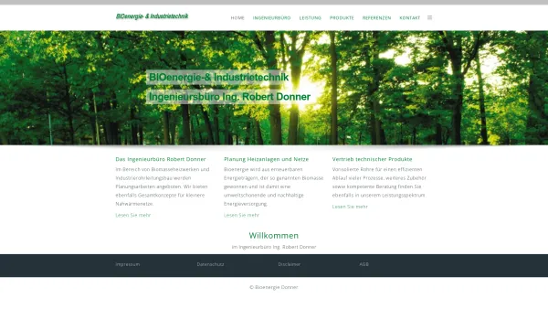 Website Screenshot: Bioenergie Donner - Bioenergie-& und Industrietechnik Donner - Date: 2023-06-14 10:47:10