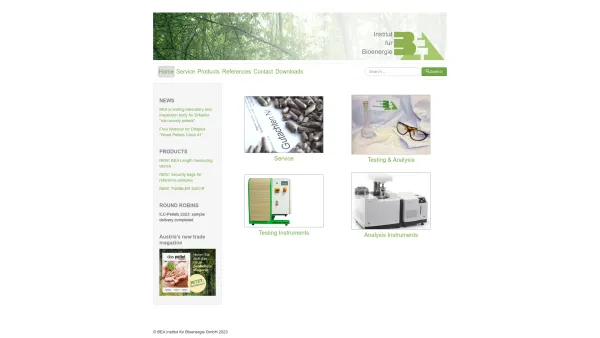 Website Screenshot: Bioenergy Biodiesel ErzeugungsGmbH - Home - Date: 2023-06-14 10:39:04
