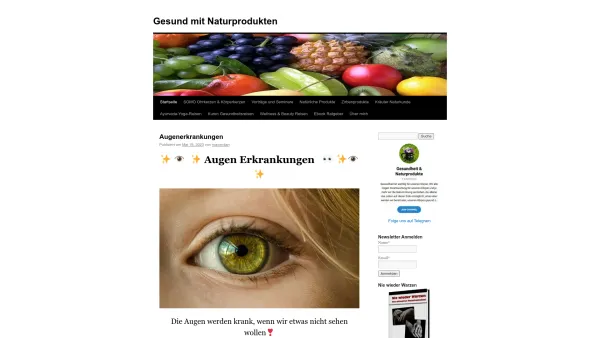 Website Screenshot: BIOGAMA - Gesund mit Naturprodukten -Gesund mit Naturprodukten - Date: 2023-06-14 10:47:10