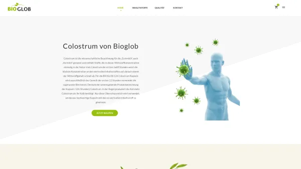 Website Screenshot: BIOGLOB C. Hundsbichler - BIOGLOB Colostrum - Date: 2023-06-22 12:13:15