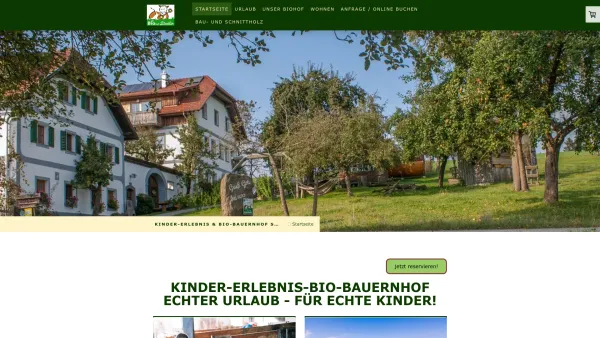 Website Screenshot: Biohof Stadler - Ferienwohnungen - Biobauernhof Stadler - Date: 2023-06-22 12:13:15