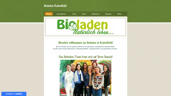 Website Screenshot: BIOLADEN BIOLEBEN - Bioladen Knittelfeld - Home - Date: 2023-06-22 15:00:11