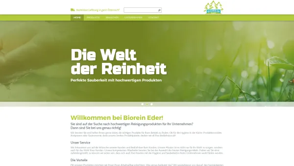 Website Screenshot: Eder - Biorein Eder - die Welt der Reinheit - hochwertige Reinigungsmittel & Equipment - Date: 2023-06-22 15:00:11