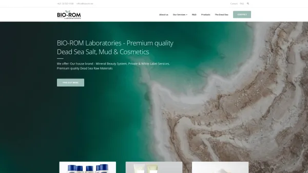 Website Screenshot: BIO-ROM to the Website of MINERAL BEAUTY SYSTEM - MINERAL Beauty System – Premium quality Dead Sea Salt & Mud, Private & White Label Cosmetics - Date: 2023-06-15 16:02:34