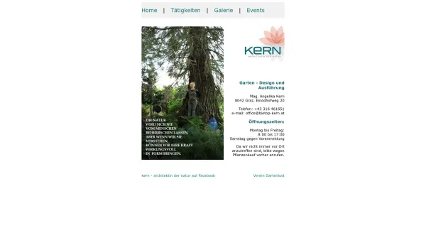 Website Screenshot: Mag. Angelika beiSeerosen Kern - Seerosen Kern - Date: 2023-06-14 10:47:10