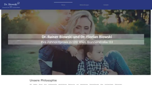 Website Screenshot: Dr. Rainer Biowski Zahnarzt - Zahnarzt – Dr. Biowski, 1210 Wien - Date: 2023-06-15 16:02:34