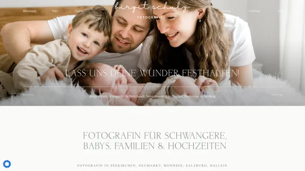 Website Screenshot: Birgit Schulz Fotografie - Fotografin in Salzburg für Babys, Schwangere, Familien, Hochzeit - Date: 2023-06-26 10:26:11