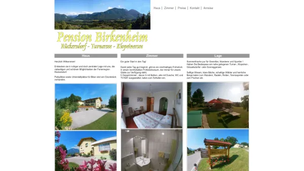 Website Screenshot: Frühstückspension Birkenheim - Responsive Website - Date: 2023-06-22 15:00:11